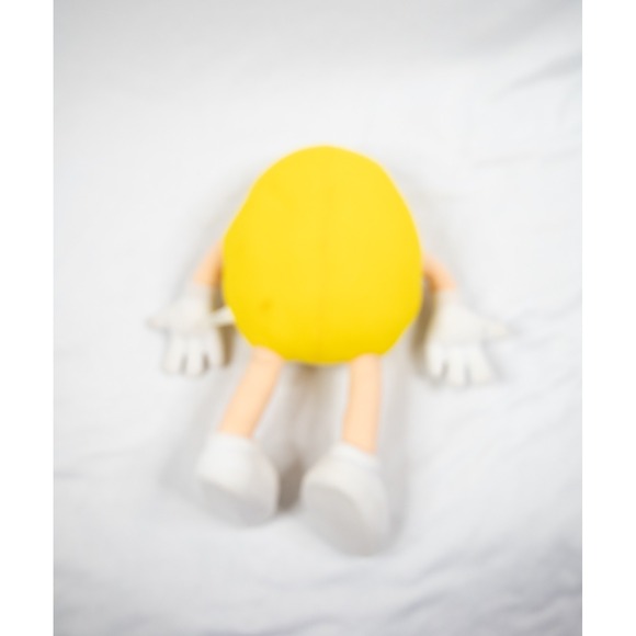 M&M's Candy Blue Yellow L Poseable Plush Stuffed Animal Plastic Eyes 14" Peanut - Picture 6 of 7